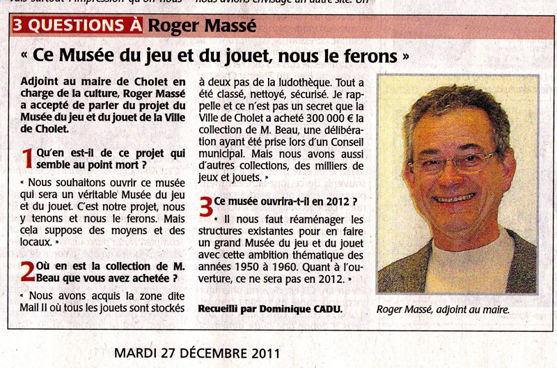 MASSE Roger CourrierdelOuest 27Decembre2011
